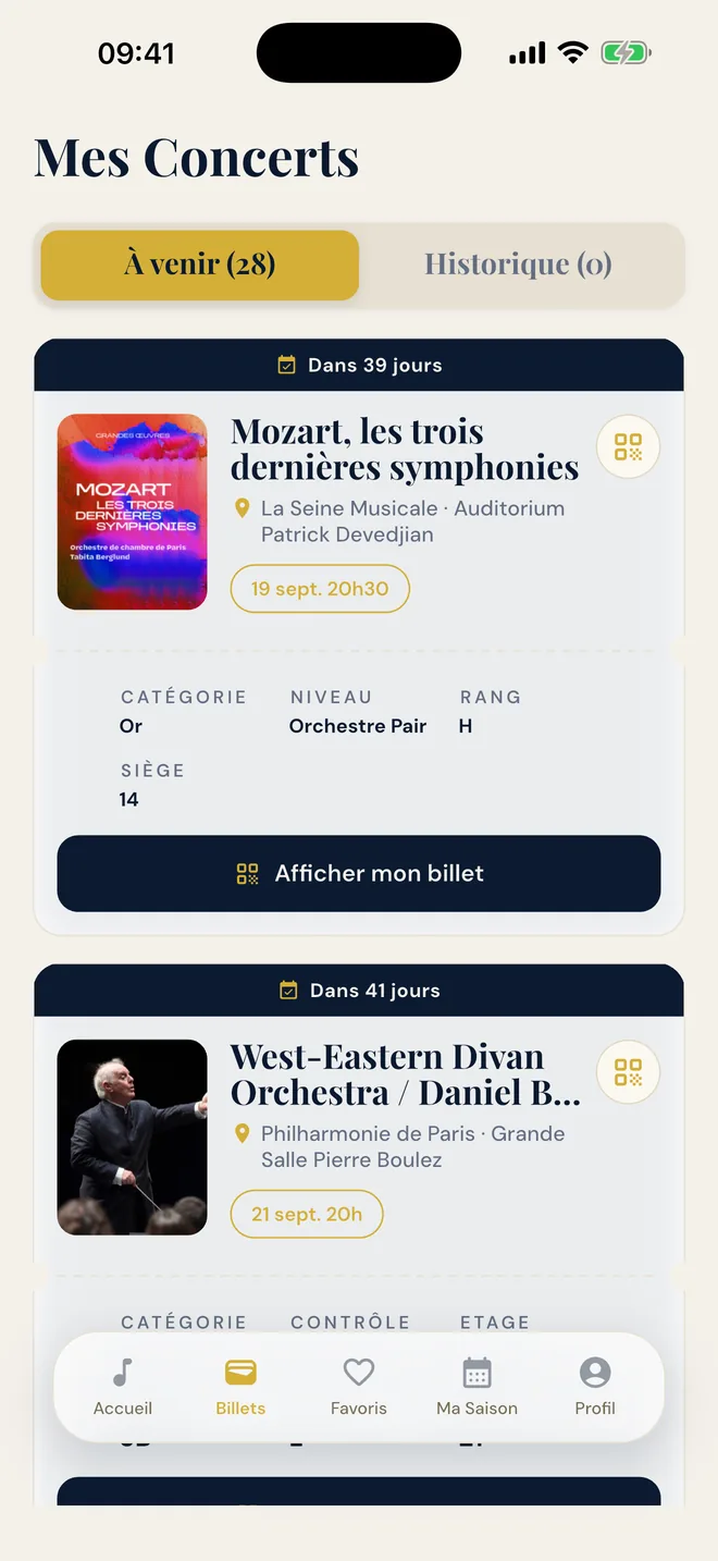 La liste des concerts déjà vécus, du plus récent au plus ancien