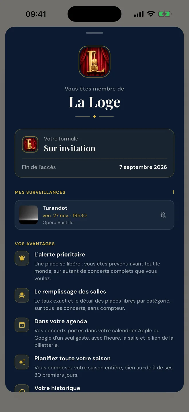 Mon abonnement